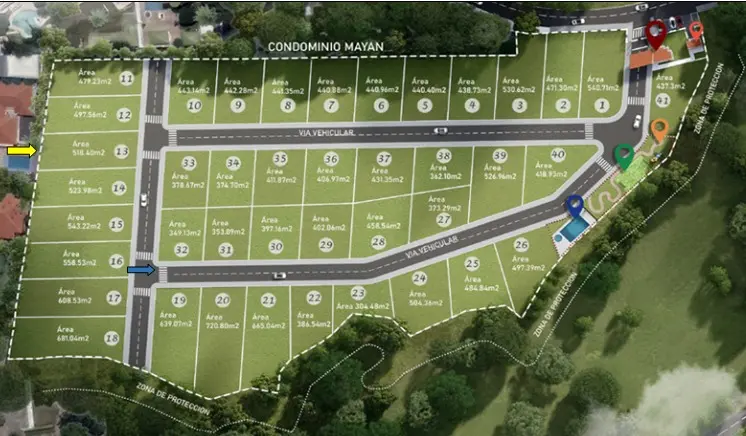 Lote en Venta en Condominio en Ciudad Jardín